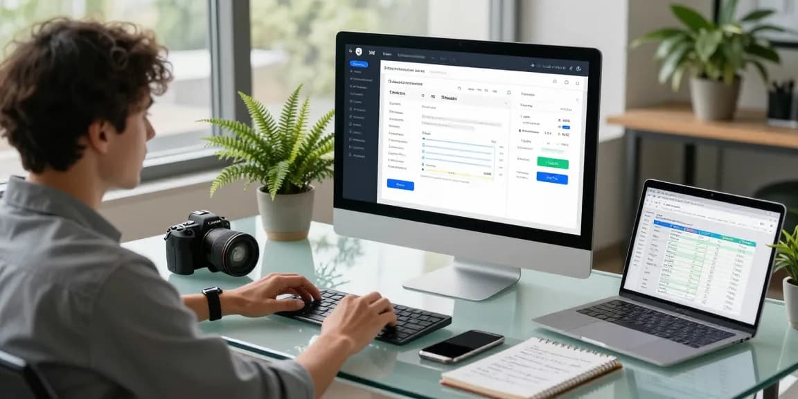 Detect fraud invoice with advanced AI technology in a professional workspace.
