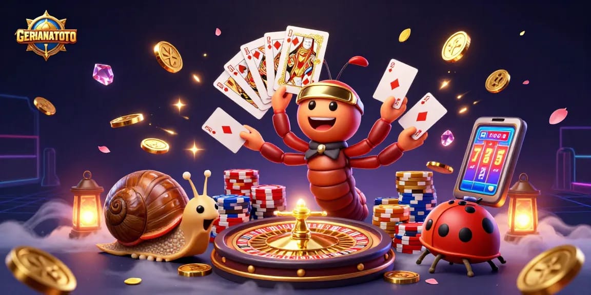 Menangkan permainan di GERHANATOTO dengan dealer kartun dan chip besar yang menarik!