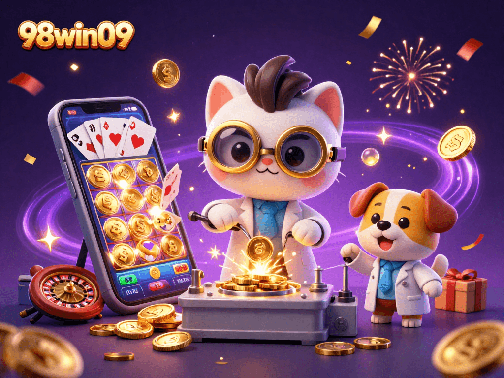 Join the fun at 98win09 while winning gold coins in an exciting casino adventure!