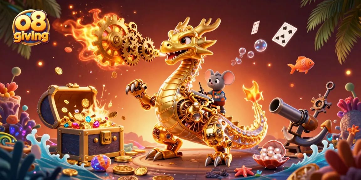 Engage with o8 giving while discovering vibrant 3D casino adventure filled with gleaming treasures.