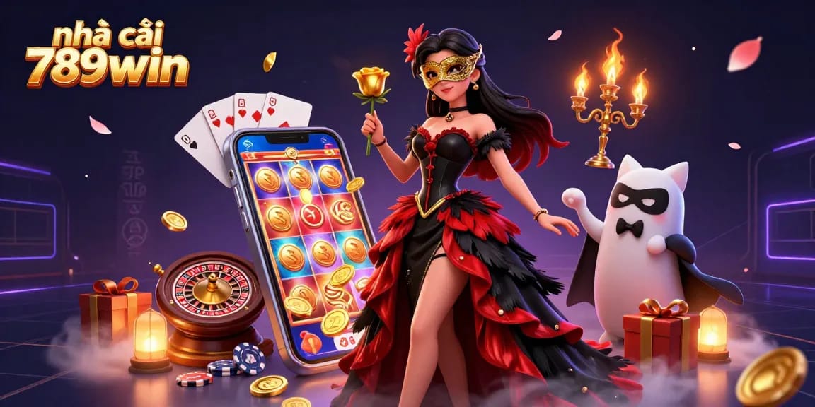 Experience the thrill of gaming at nhà cái 789win with slot games, chips, and colorful visuals.