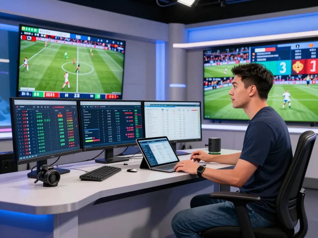Exciting Nowgoal football analysis scene with real-time scores and statistics.