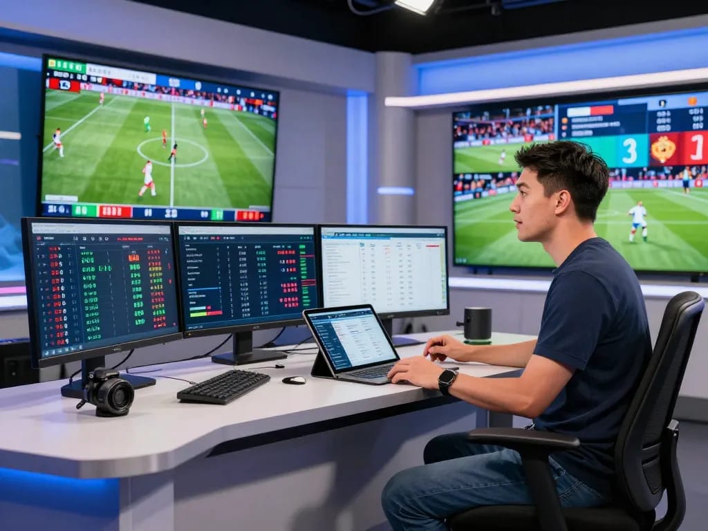 Exciting Nowgoal football analysis scene with real-time scores and statistics.