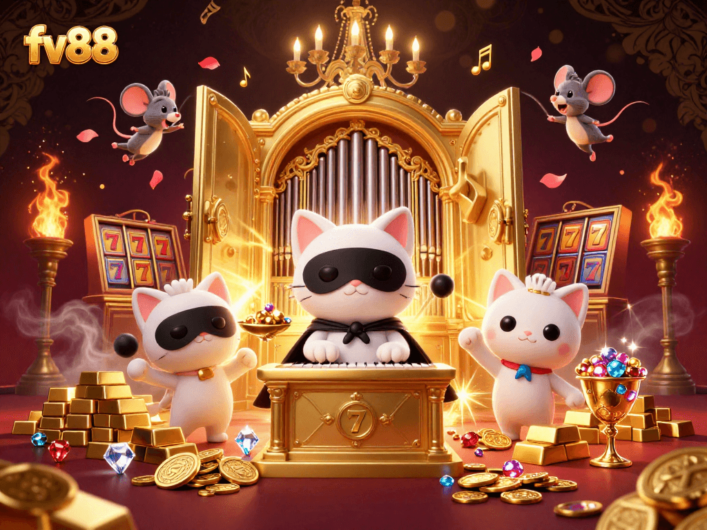 Win big with fv88 at the vibrant casino scene filled with treasures and magical characters.