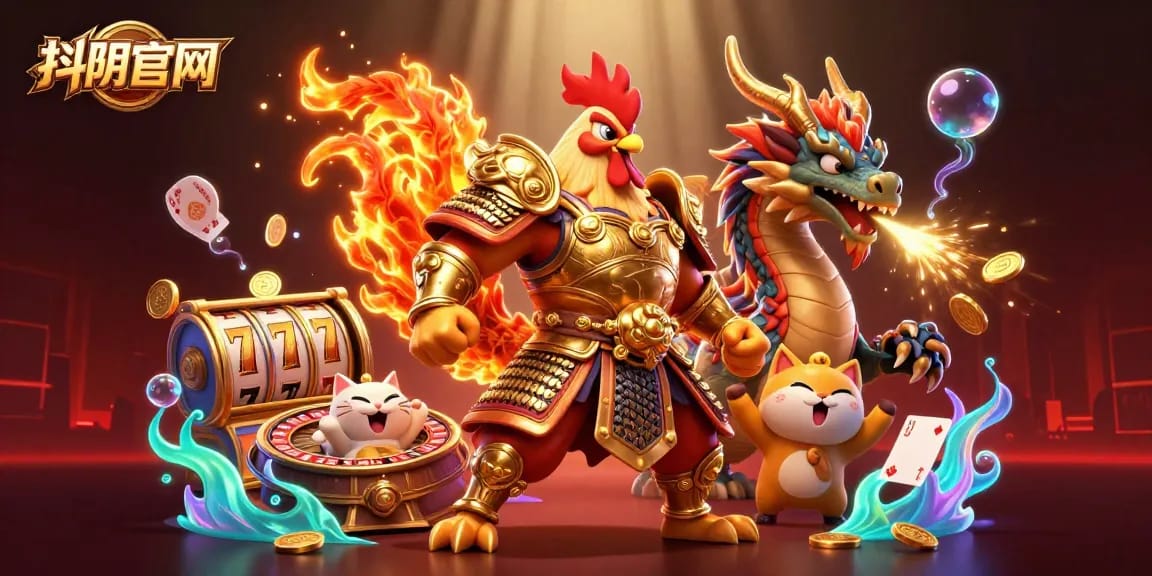 Engage in thrilling experiences at 抖阴官网 with dynamic 3D casino characters amid vibrant gaming elements.