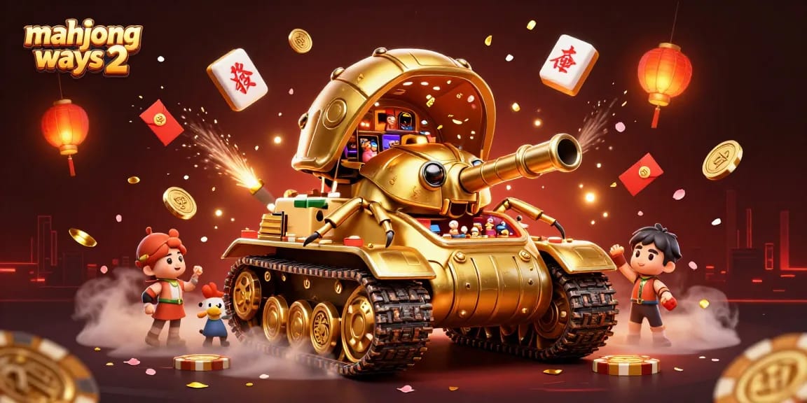 Play mahjong ways 2 with a vibrant 3D casino scene featuring unique gaming elements and festivities.