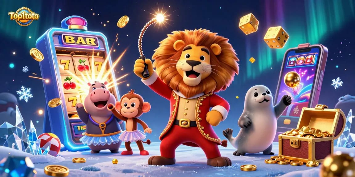 top1toto bermain lotere online dengan pengalaman penuh warna dan menarik dalam ilustrasi 3D.