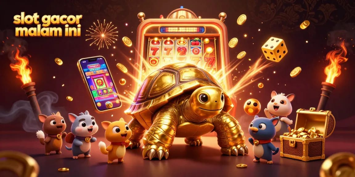 Experience the excitement of slot gacor malam ini with dynamic scenes of gold and jackpots in action.