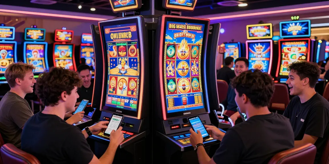 Explore credit card casinos at https://ccrm.org.uk with players enjoying top slot games in a vibrant setting.