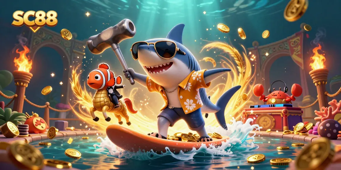 Experience thrilling wins with SC88 in an immersive underwater casino.