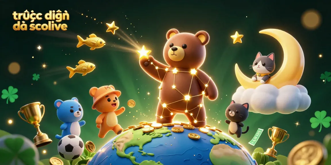 Watch trực tiếp bóng đá socolive with sports betting elements and vibrant illustrations of football.