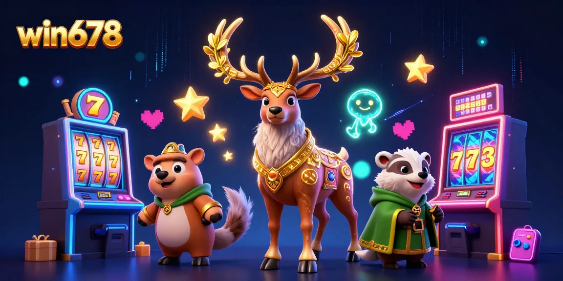 Engage with win678's thrilling casino experience featuring dynamic slot machines and enchanting characters.