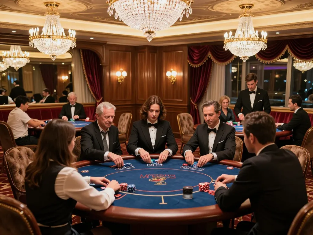 lc88 vip players enjoying high-stakes poker in an exclusive casino setting