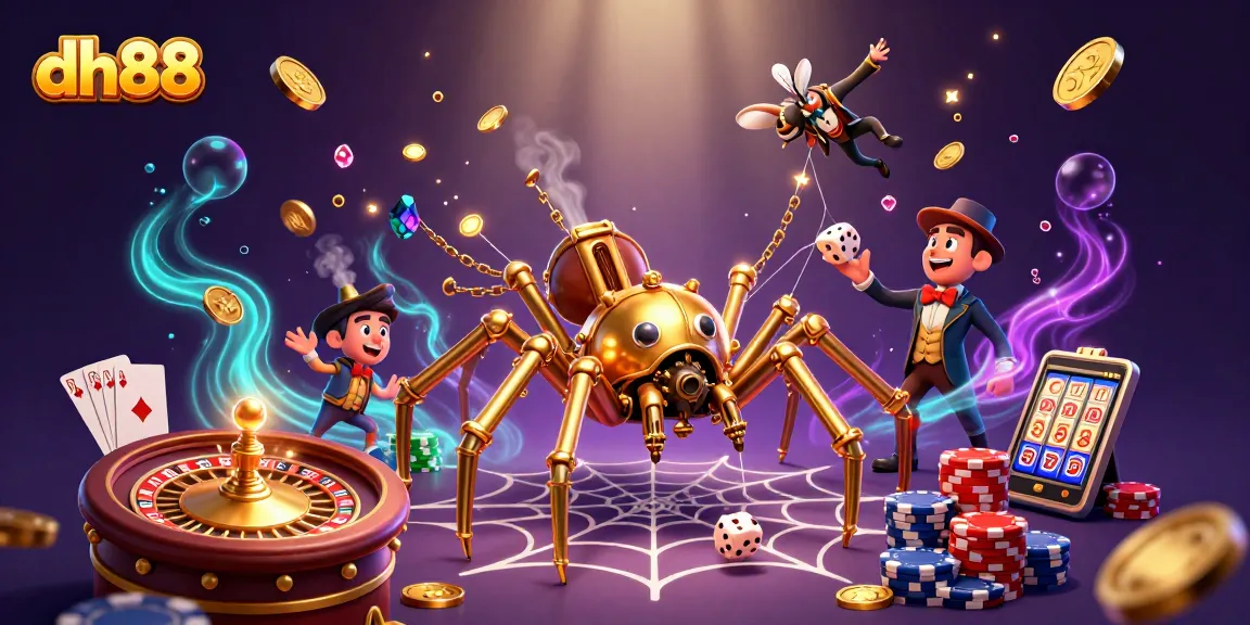 Experience winning at dh88 with steampunk-themed casino gameplay, featuring captivating characters and elements.