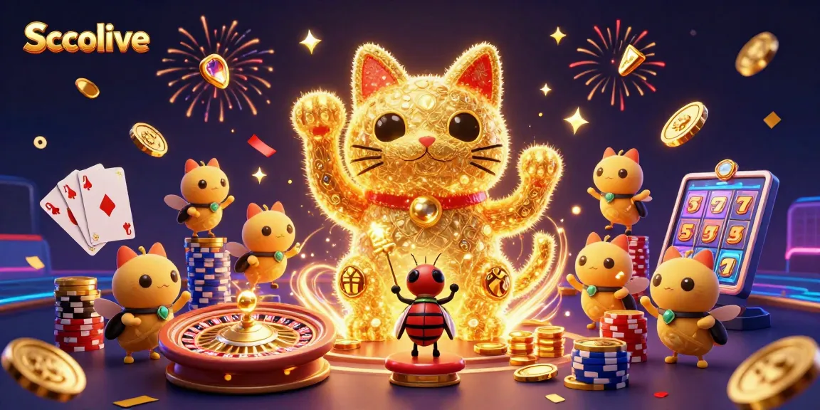 Socolive engages players with immersive casino-themed visuals featuring a golden lucky cat and dynamic betting elements.