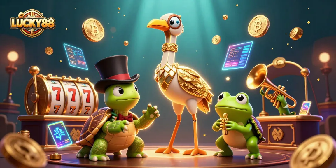 Experience LUCKY88's dynamic world of colorful casino adventures with captivating characters and exciting gameplay elements.