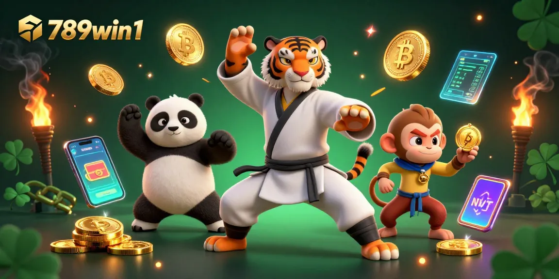 Engage in thrilling casino adventures with 789win1 featuring vibrant characters and crypto elements.