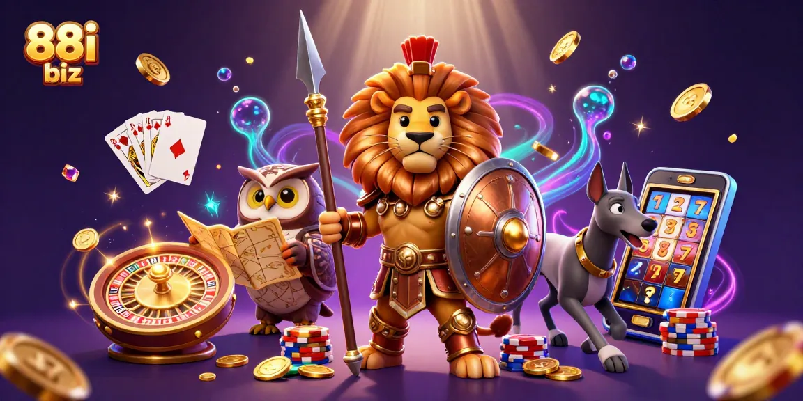 Engage with 88i biz as the Spartan lion, owl strategist, and greyhound create a thrilling casino adventure.