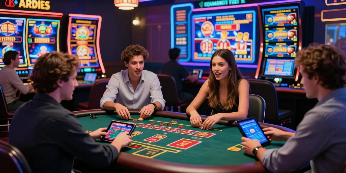 Players engaging with casinos not on gamstop in a vibrant online environment with colorful game displays.