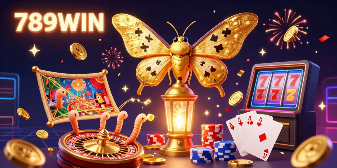 Engage with thrilling spins and big wins at 789WIN featuring vibrant casino scenes and majestic characters.