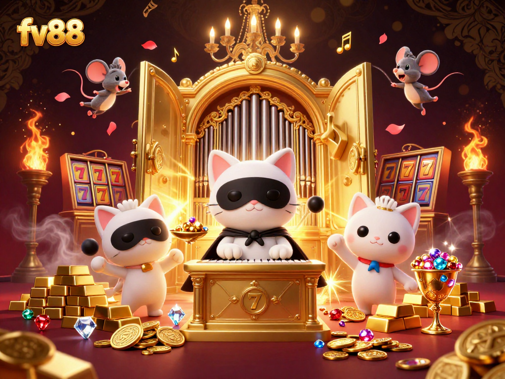 Win big with fv88 at the vibrant casino scene filled with treasures and magical characters.
