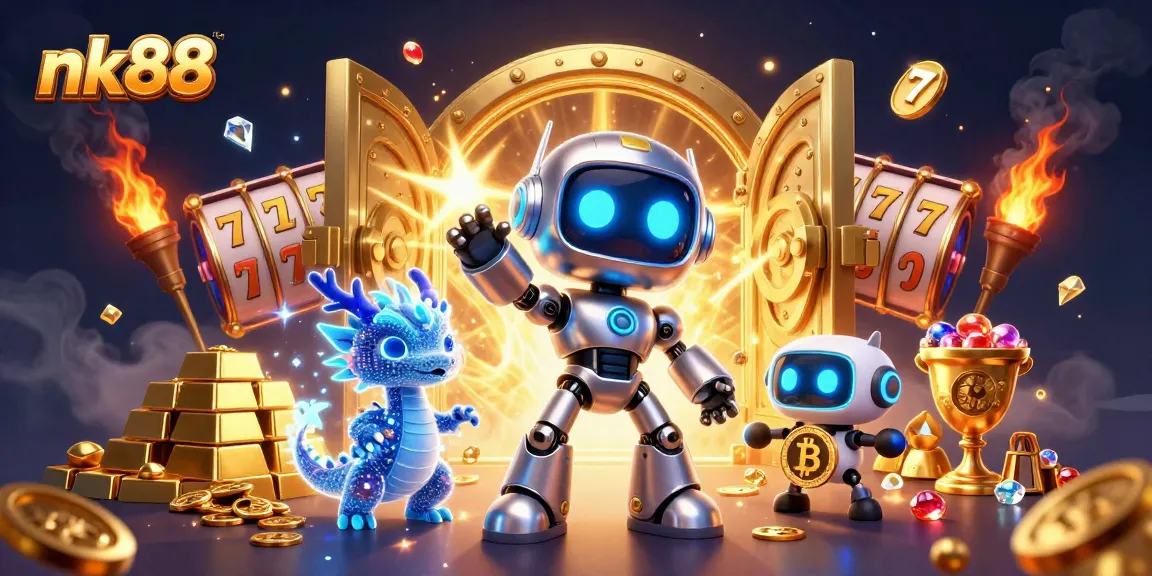 Play immersive games with nk88 featuring vibrant characters and eye-catching casino elements.