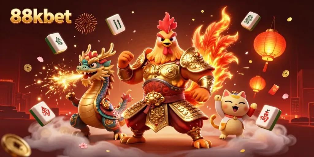 Experience thrilling gameplay at 88kbet with vibrant characters and casino elements.