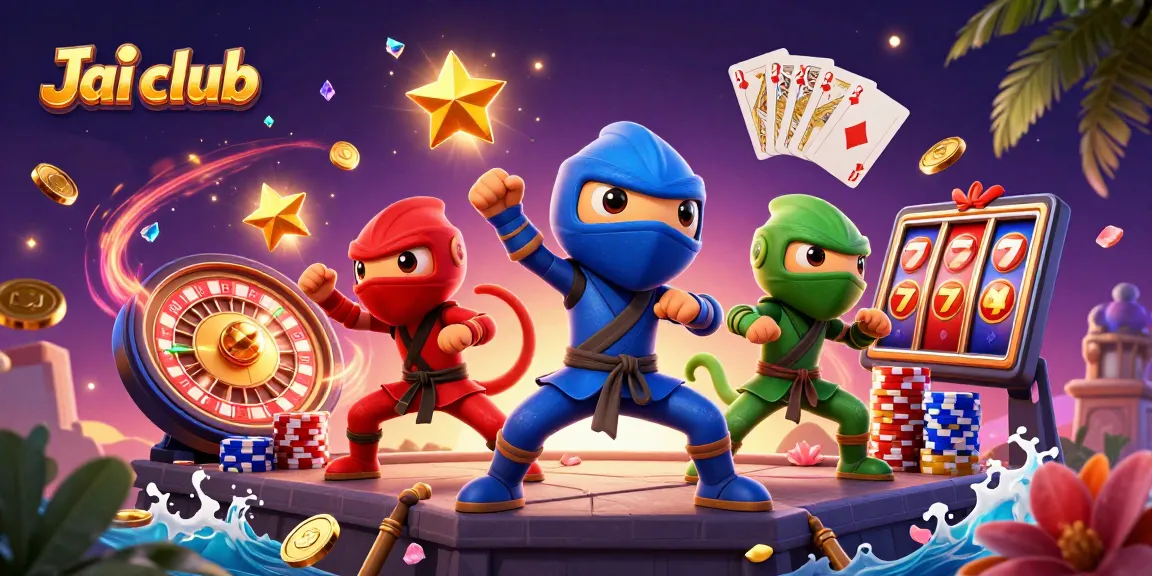 Engage in thrilling gameplay on Jai club with colorful chameleons and casino elements.