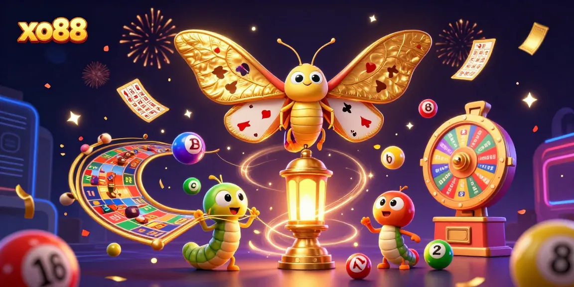 Experience the excitement of xo88 with vibrant lottery action and celebratory casino imagery.