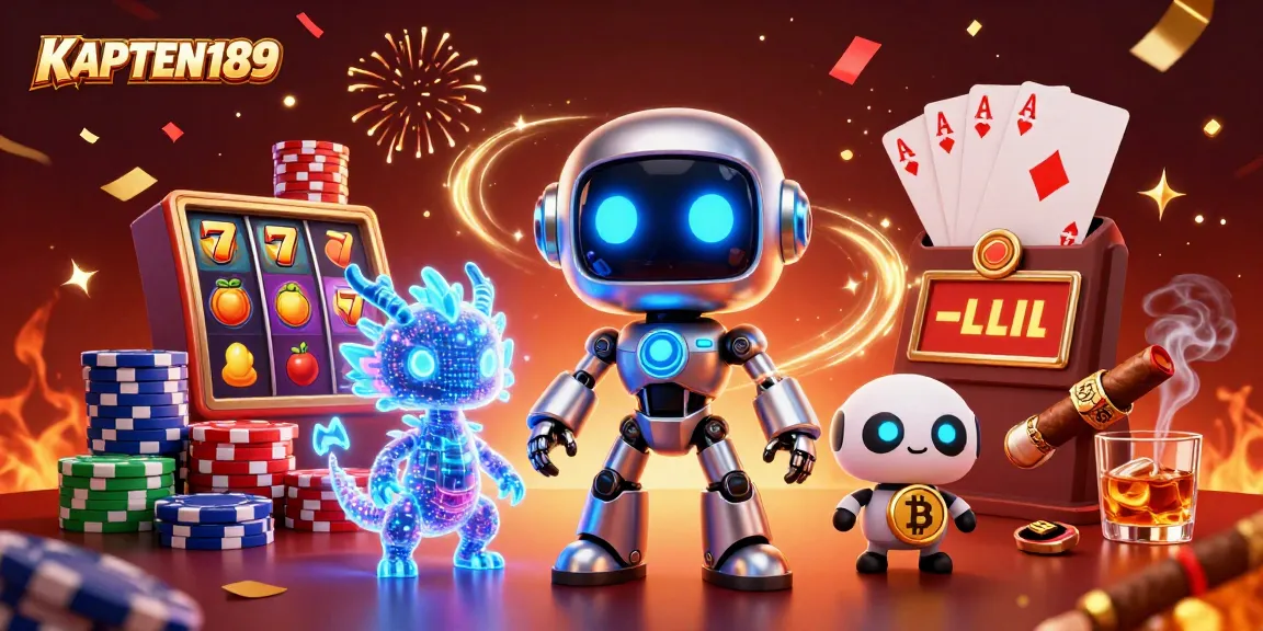 KAPTEN189 menghidupkan suasana kasino dengan robot cyberpunk dan elemen jackpot