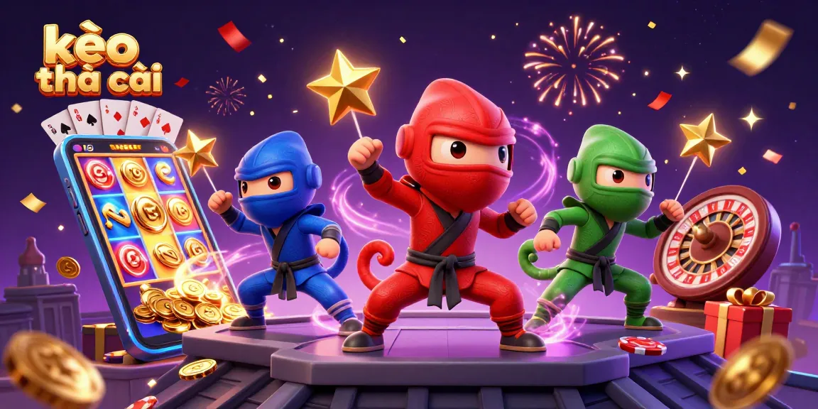 Engage in thrilling kèo nhà cái with vibrant casino elements and colorful action