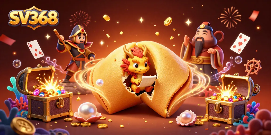 Engage in thrilling gameplay at SV368 with golden fortunes amidst vibrant casino elements.