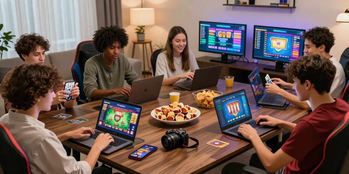 Engaged players enjoying online card games at home, showcasing gaming excitement at gamebaidoithuong.is.