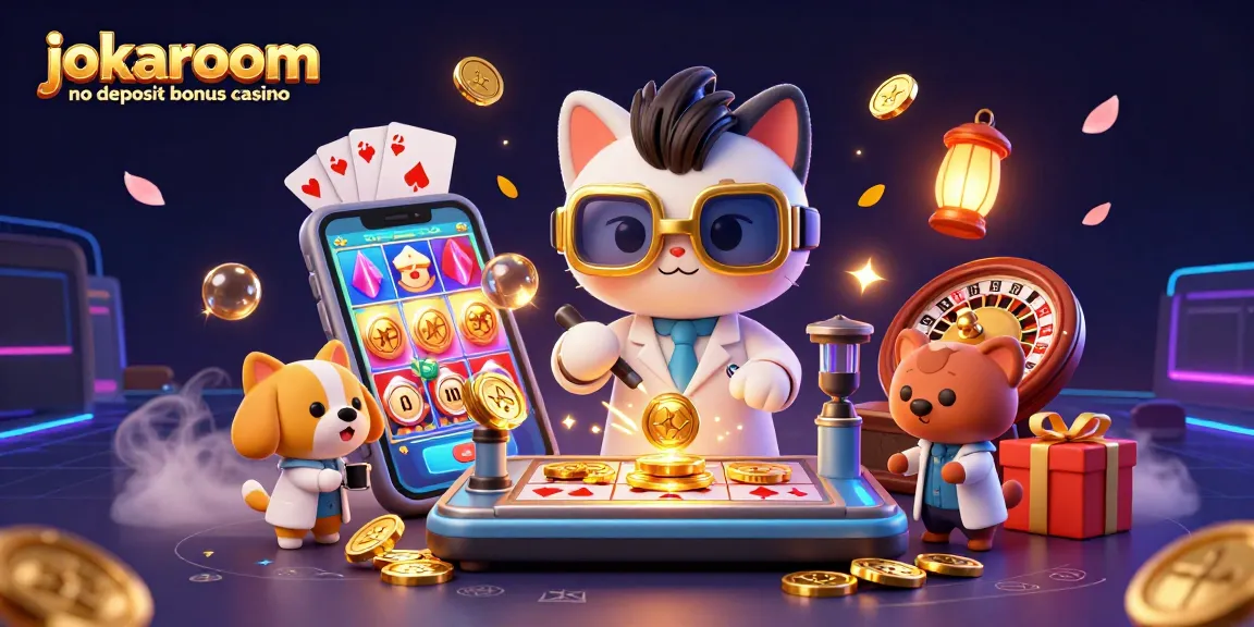 Experience the thrill of jokaroom no deposit bonus casino with dynamic 3D gaming characters and vibrant slot animations.