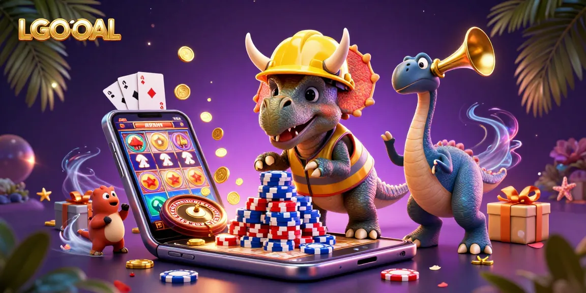Experience the excitement of LGOGOAL with a vibrant 3D illustration of joyful characters celebrating gaming.