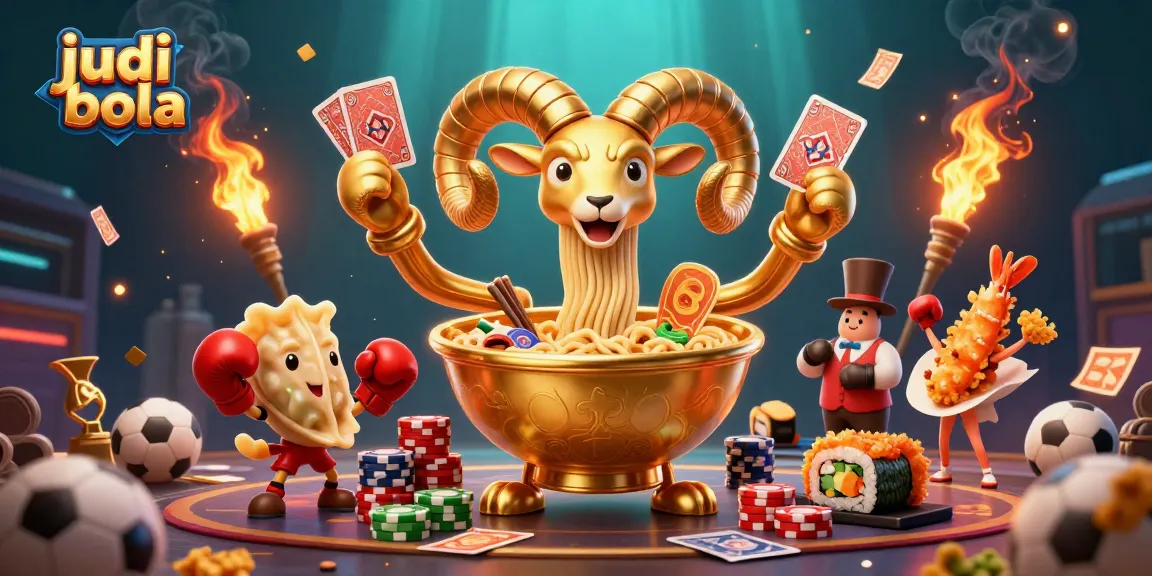 Engage in judi bola with vibrant 3D characters and dynamic sports betting elements.