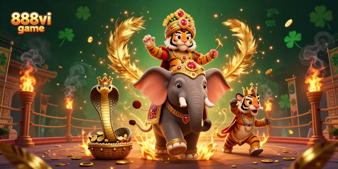 Experience the thrill of the 888vi game with vibrant characters and rich gambling elements.