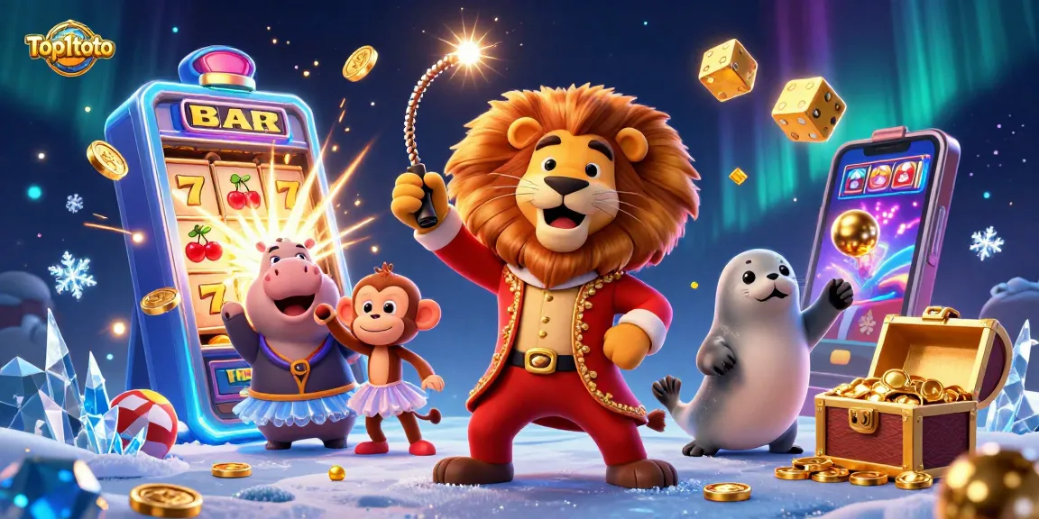 top1toto bermain lotere online dengan pengalaman penuh warna dan menarik dalam ilustrasi 3D.