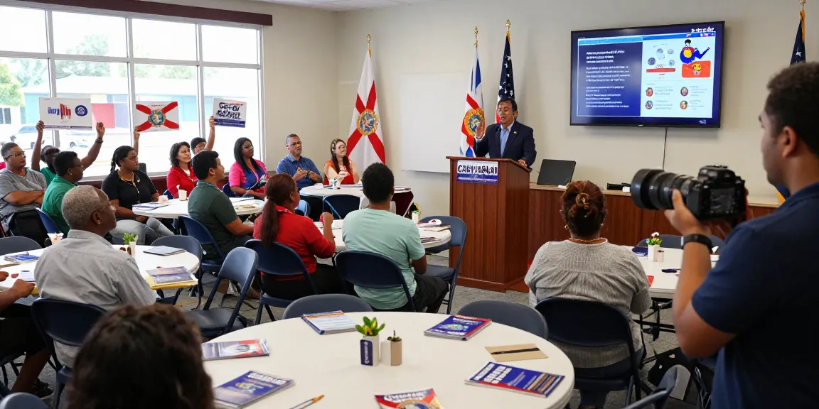 Casey Askar's political rally scene showing community engagement and voter involvement