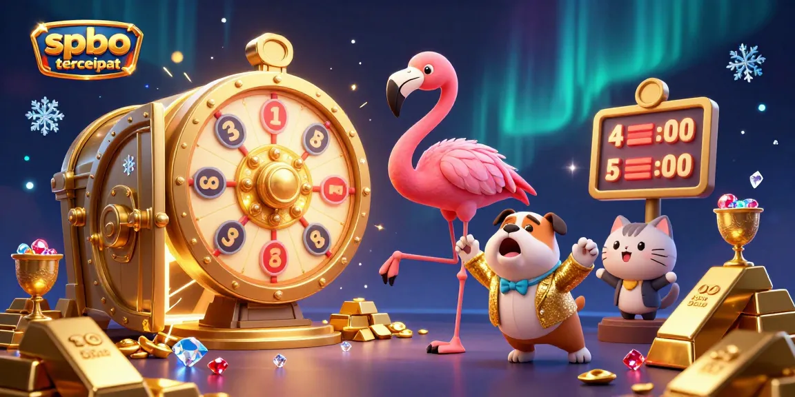 Engage with spbo tercepat featuring a charismatic game show host spinning a prize wheel surrounded by dazzling casino treasures.