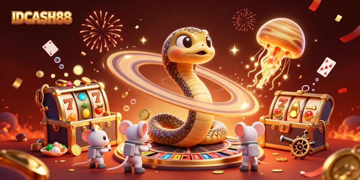 IDCASH88 invites players to embrace cosmic gambling adventures with vibrant slot action and betting astronauts.