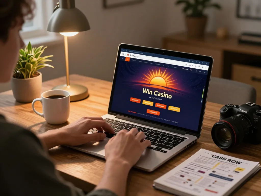 User enjoying a session at sun win online casino with a warm homey vibe, highlighting responsible gambling practices.