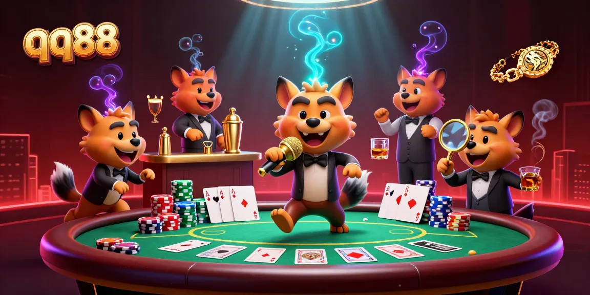 Engage in thrilling gaming at qq88 with lively hyenas hosting a comedy casino night!
