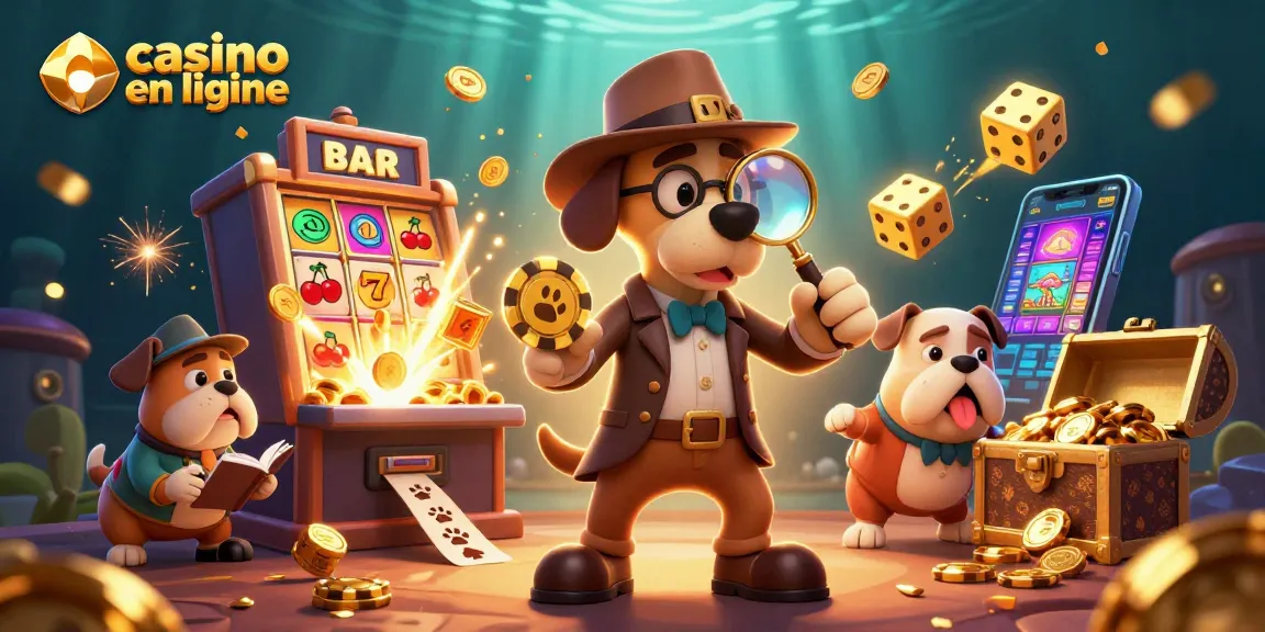 Jouez au casino en ligne avec une illumination captivante autour de nos personnages détectives.