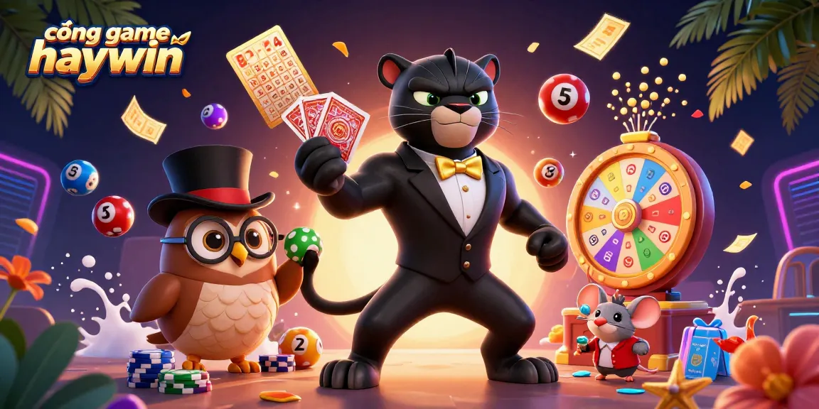 Experience the vibrant action at cổng game haywin with dynamic characters and colorful gaming elements.