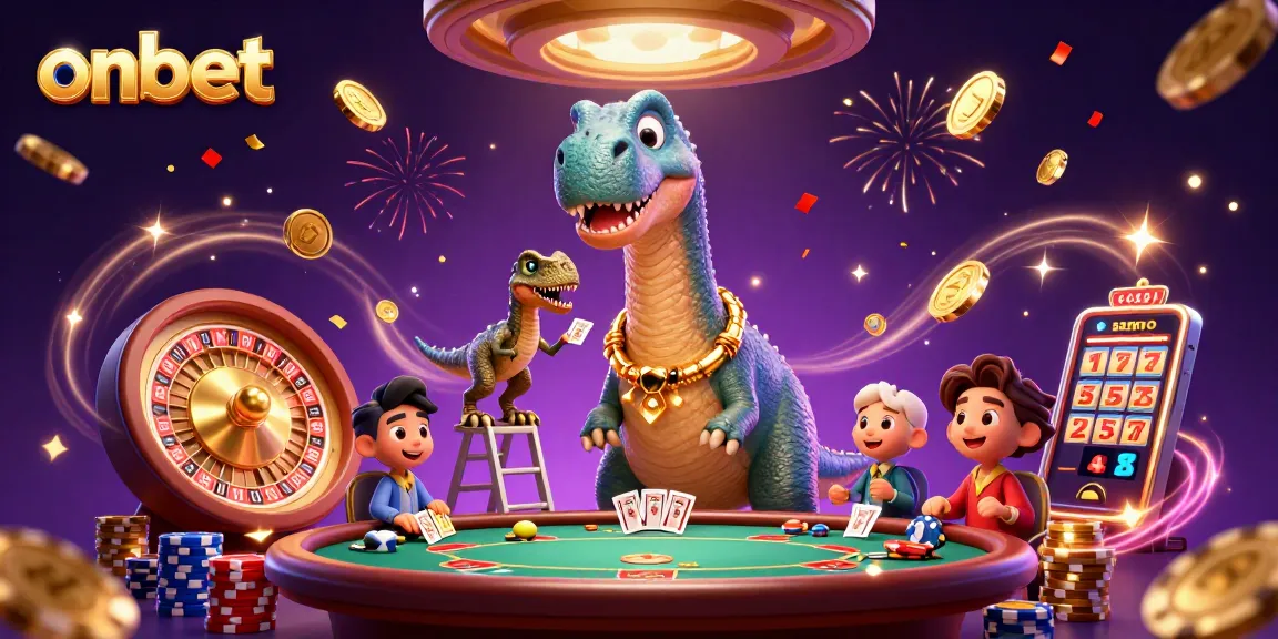 Win at onbet with thrilling gaming action featuring vibrant casino elements.