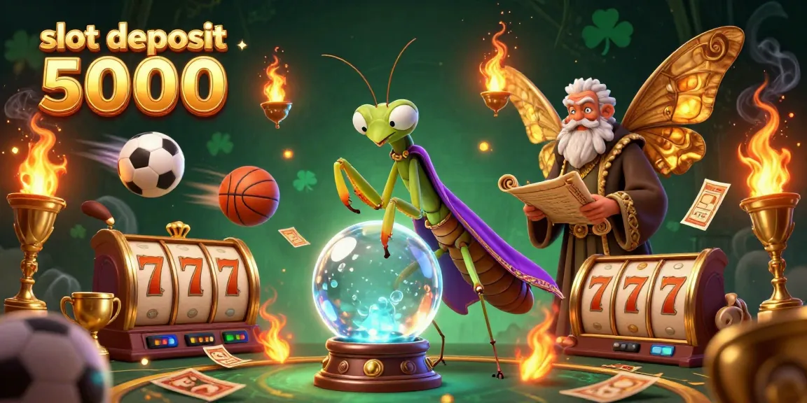 Experience winning thrills with slot deposit 5000, featuring vibrant 3D casino characters and dynamic games.