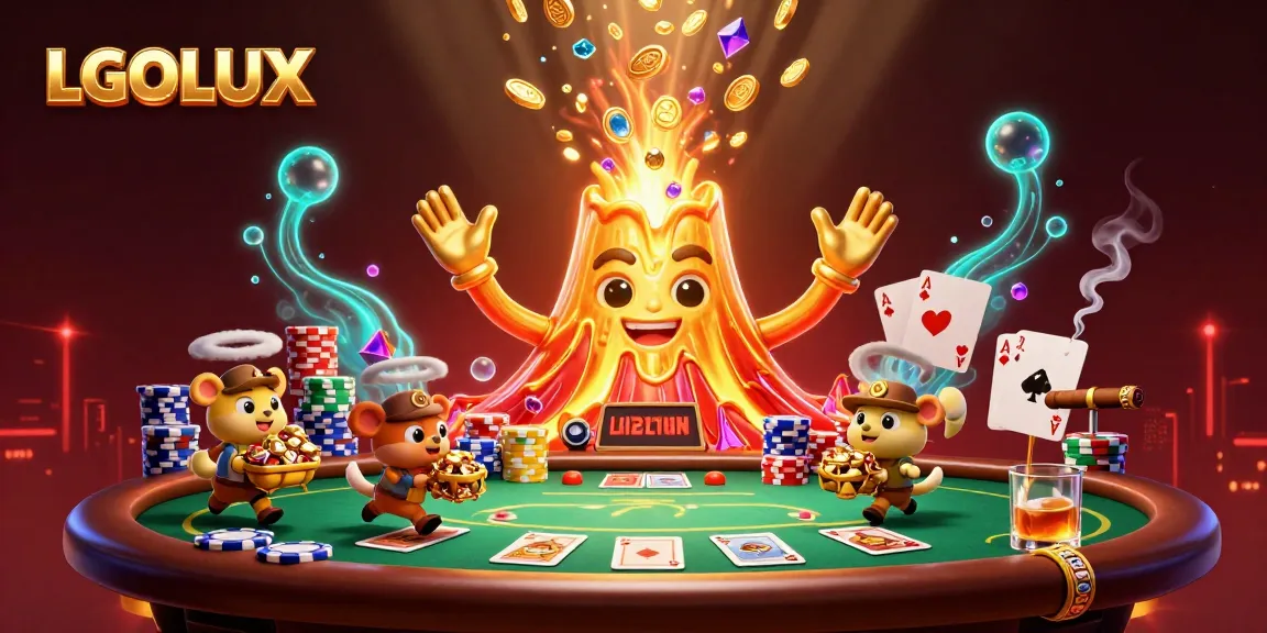 Join LGOLUX as the golden volcano erupts treasures, enchanting gamblers with thrilling jackpots.