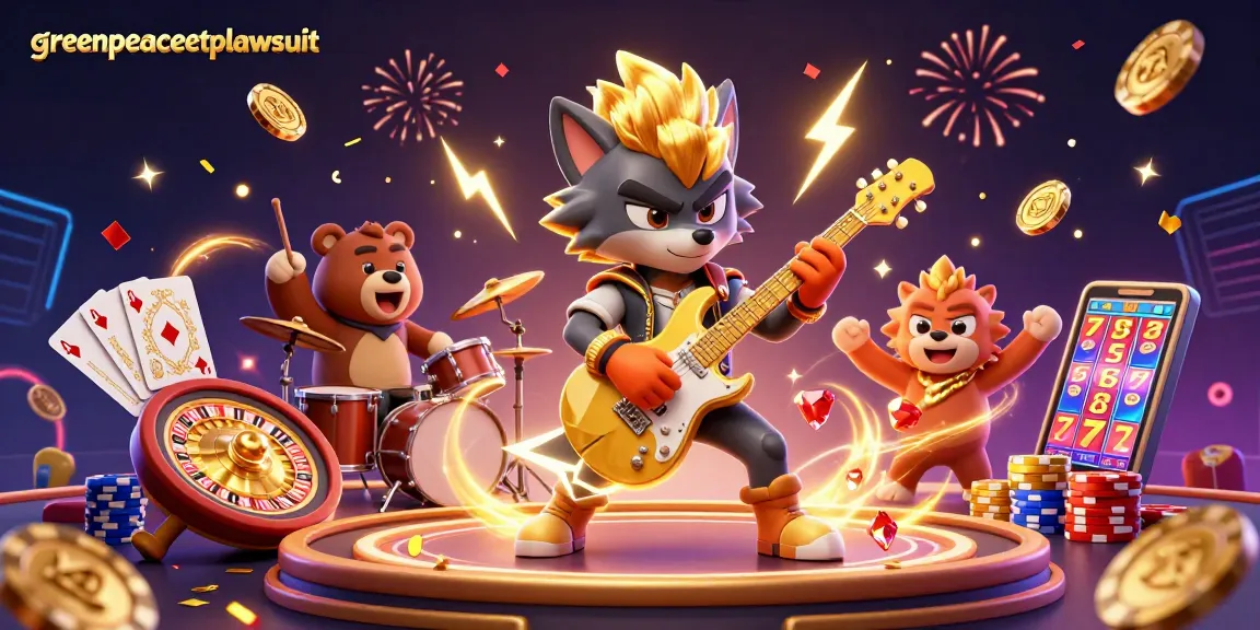 Experience thrilling gameplay at greenpeaceetplawsuit casino featuring a rock star wolf and dynamic gaming elements.