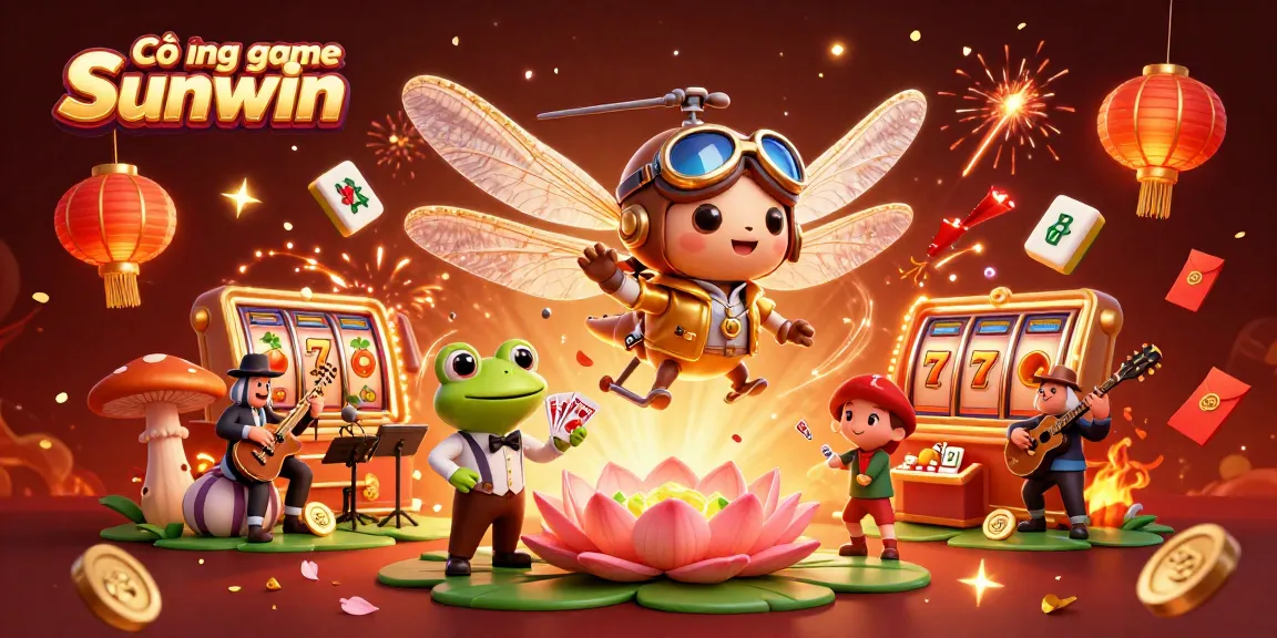 Experience the excitement of Cổng game Sunwin with dragonfly pilots and casino fun.